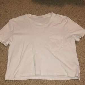 white Brandy Melville crop top